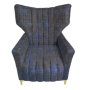 Designer Concepts Altagracia Elephant Wingback Chair -royal Blue