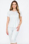 Ladies Printed Comfy Short Sleeve Pyjama Set