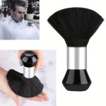 Hair Cutting Neck Dust Brush Black Ergonomic Face Neck Hair Dust Cleaning Brush Broken Hair Cleaning Brush