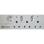 Multi-plug 1 Schuko Waco White 3X3 & 2X2 Pin