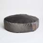 Velvet Dog Bed - Dark Grey / Small