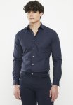 Polo Mens Slim Stretch Long Sleeve Shirt - Navy