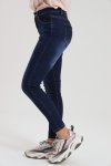 Ladies Blue High Rise Stretch Skinny Jeans