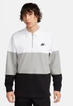 Nike Club Knit Ls Top - White dk Grey Heather black black