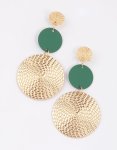 GREE N Graduating Disc Drop Earrings