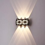 Waterproof Square Aluminum Tempered Glass LED Wall Light