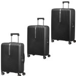Samsonite Hi-fi Spinner Expandable 3 Piece Set -black - Ys Travel Bags