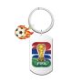 2026 World Cup Trophy Keychain Flame Soccer Ball Stainless Steel Keyring