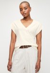 Edit V Neck Tee - Milk