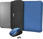 2-IN-1 Set: Reversible Laptop Sleeve And Wireless Mouse