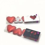 Gourmet Foiled Milk Chocolate Hearts Pack Of 4