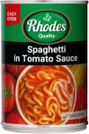 Rhodes Spaghetti In Tomato Sauce Pasta