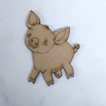 Wood Farmyard Pig Lrg