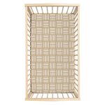 Blocked White Stripes Beige Fitted Sheet