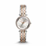 Two-tone Round Stainless Steel Woman's Watch MK3298