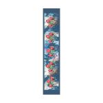 Blue Protea Themed Table Runner - 43CM X 230CM