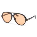 Orange Classic Aviator Sunglasses