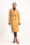 Anna Button Detail Coat - Toasted Coconut - XS