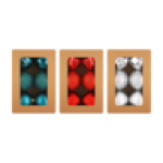 Christmas Tree Balls 80MM 6 Piece Colour May Vary