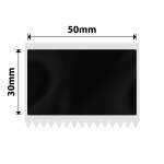 NB766 - - M2 M3 - 50X30MM - 240 Bright Black Labels