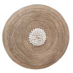Beaded Shield - Manilla With Cowrie Center