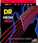 Hi-def Neon Red Coated Medium 10-46 Electric Guitar Strings