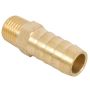 Aircraft - Hose Tail Connector Brass 1/4M X 13MM - 4 Pack