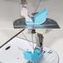 1PC Dual-layer Plastic Boat-shaped Presser Foot For Sewing Knitting - Blue/yellow Ideal For Down Jackets & Flatbed Machines