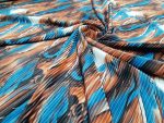 Printed Pleated Satin