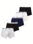 5 Pack Of Children's Sporty Boxer Briefs In Black Blue White And Grey - Soft Breathable And Perfect For Everyday Wear