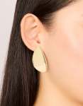 Goldair Gold Plated Organic Teardrop Statement Earrings