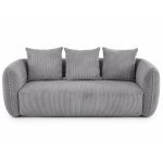 Oasis 2 Seater Couch Plush Grey