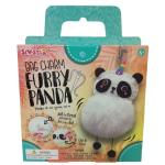 Source Direct - Bag Charm - Diy Arts And Craft Furry Pompom - Panda