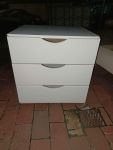 White Glossy Chest Of Drawers With 4 Drawers
