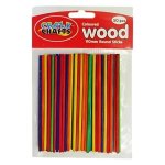Crazy Craft 110MM Coloured Round Sticks 50PC