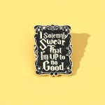 Creative Punk Style Phrase Pin Brooch Wallet Backpack Handbag Clothing Jewelry Badge Accessories