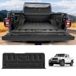 Lasfit Tailgate Mat For Jeep Gladiator 2020-2026 All Weather Tpe Tailgate Protector Liner Replacement Accessories Tailgate Cover