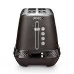De'Longhi Delonghi Black Metal Diadema Long Slot 4 Slice Toaster - CTV3003.BK