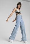 Puma Sq Cropped Top - Silver
