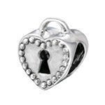 B12-C6090 - 925 Sterling Silver Heart Lock European Charm Bead