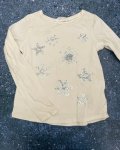 Snowflake H&m White Long Sleeve Sequin Sweater 6 8Y