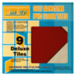 Maroon & Cream Grey Self Adhesive Pvc Floor Tiles 9-PACK