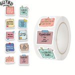 Gutbd 500-PIECE Motivational Phrases Self-adhesive Decals Pvc - Encouragement Seals For Students Teachers Classroom Rewards - Wa