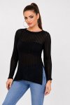 Ladies Chenille Fabric Winter Cover-up Sheer Mesh Top