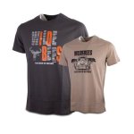 WMA530 535 Twin Pack-sketch Look afrika Ride Tee Pewter desert Sand Mens - XL