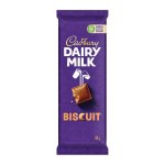 Cadbury Dairy Milk Biscuit Chocolate Slab - 80g