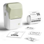 NB493 - - B1 - Portable Thermal Label Bluetooth Printer Incl Free White Label 50X30MM Green White
