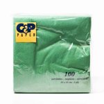 Serviettes – 2 Ply Dark Green 100
