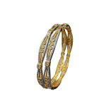 Women's Traditional Gold Janki Designer Bangle - Set Of 2