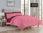 - Everyday Collection Reversible Comforter Set - 90 GSM - Queen - Pomegranate - Pink Frosting- 1PC
